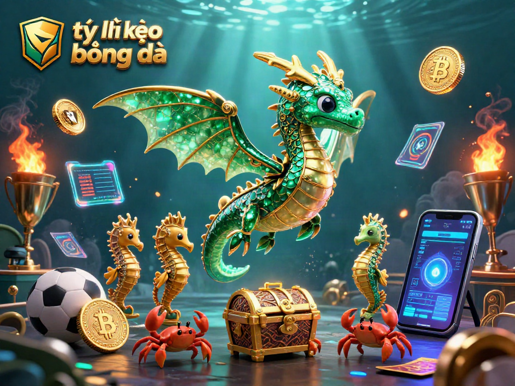 Engage with tỷ lệ kèo bóng đá in this dynamic underwater scene featuring sports elements.