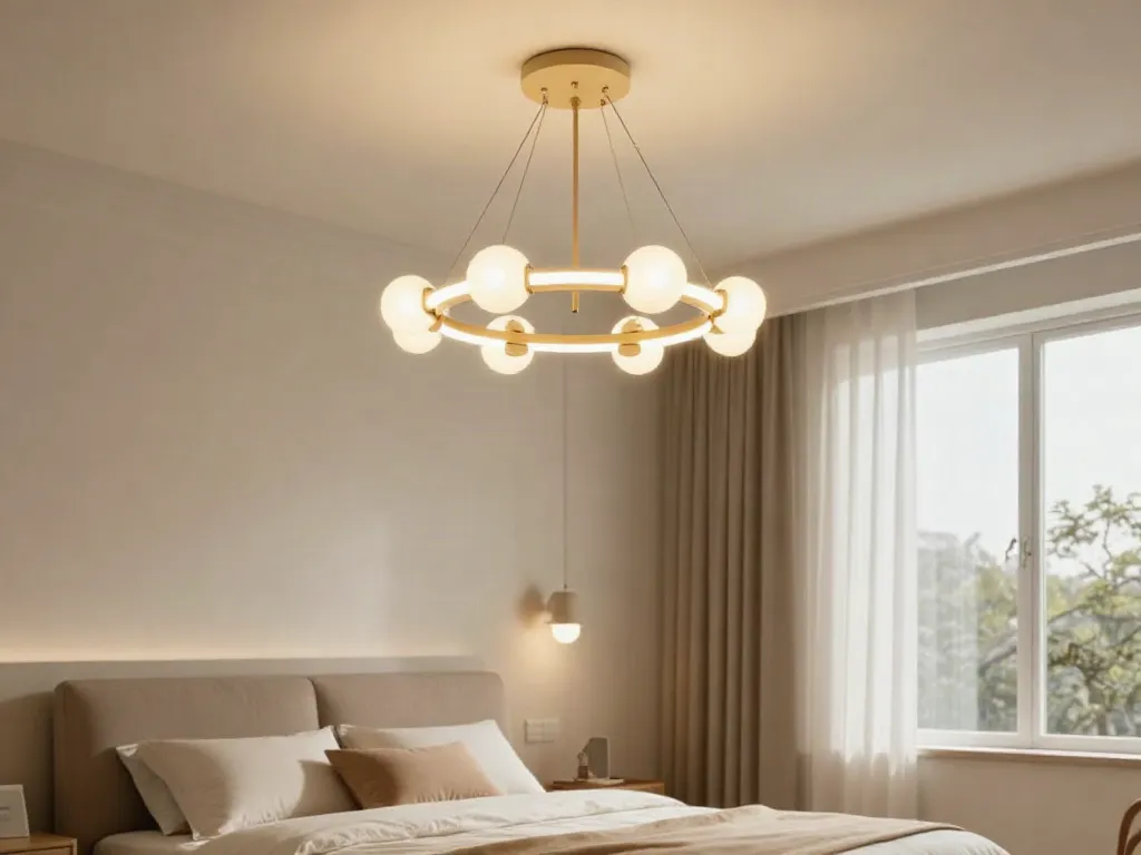 Lustă dormitor elegantă de la furnizor local, perfectă pentru o atmosferă primitoare.