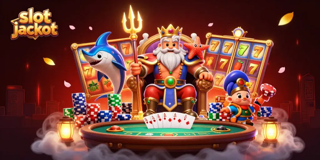 Experience the thrill of slot jackpot action in an enchanting 3D casino scene featuring vibrant characters and game elements.