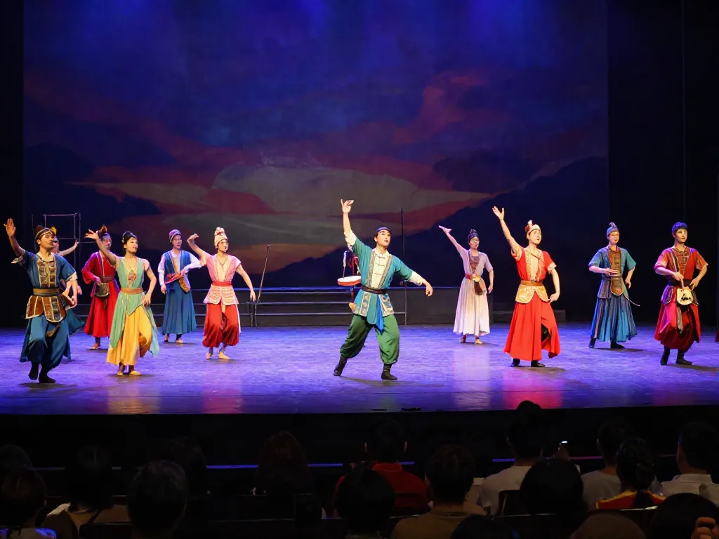 Vibrant theatre performance showcasing rokok88's cultural storytelling.